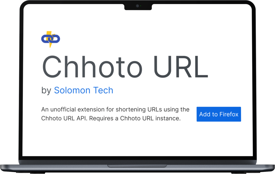 Chhoto URL Extension Mockup